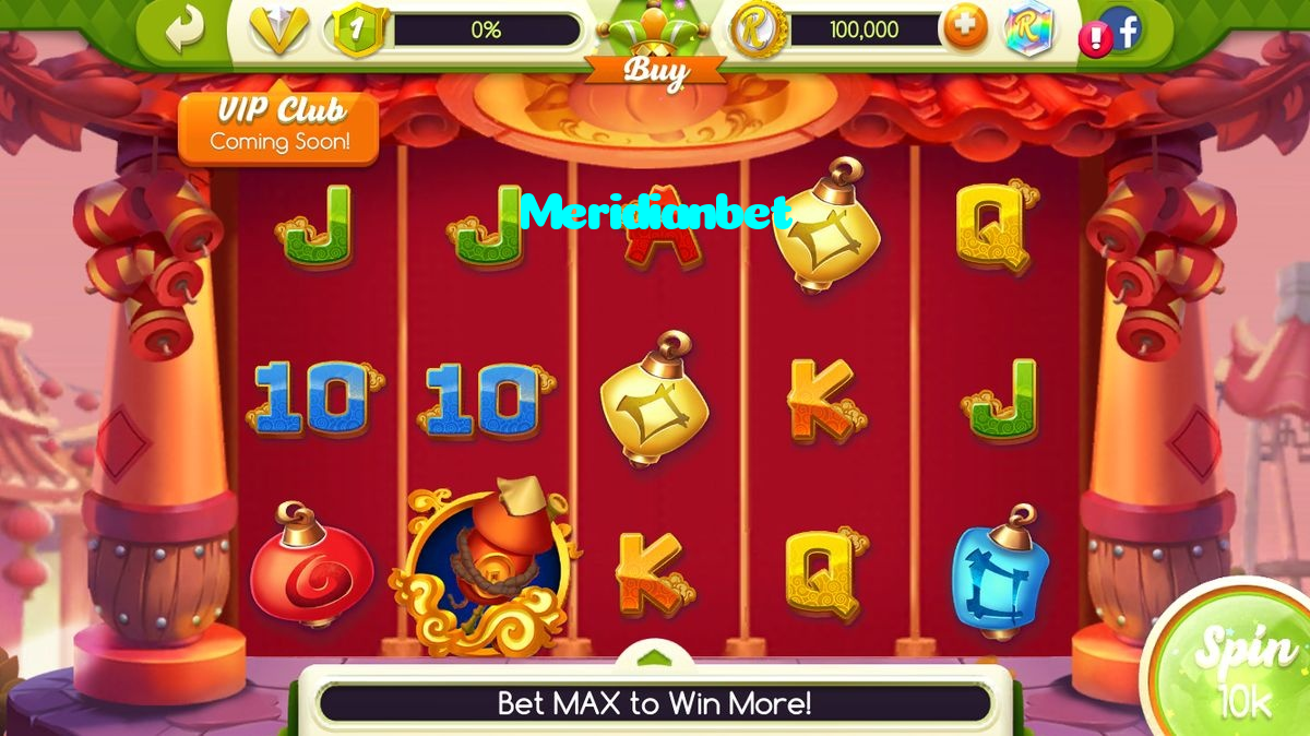 Meridianbet casino presented on mobile device in Pakistan with slots and live games